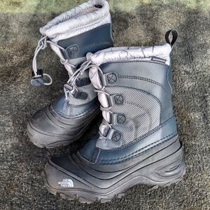 The North Face Blue and Gray Winter Boots sz 1